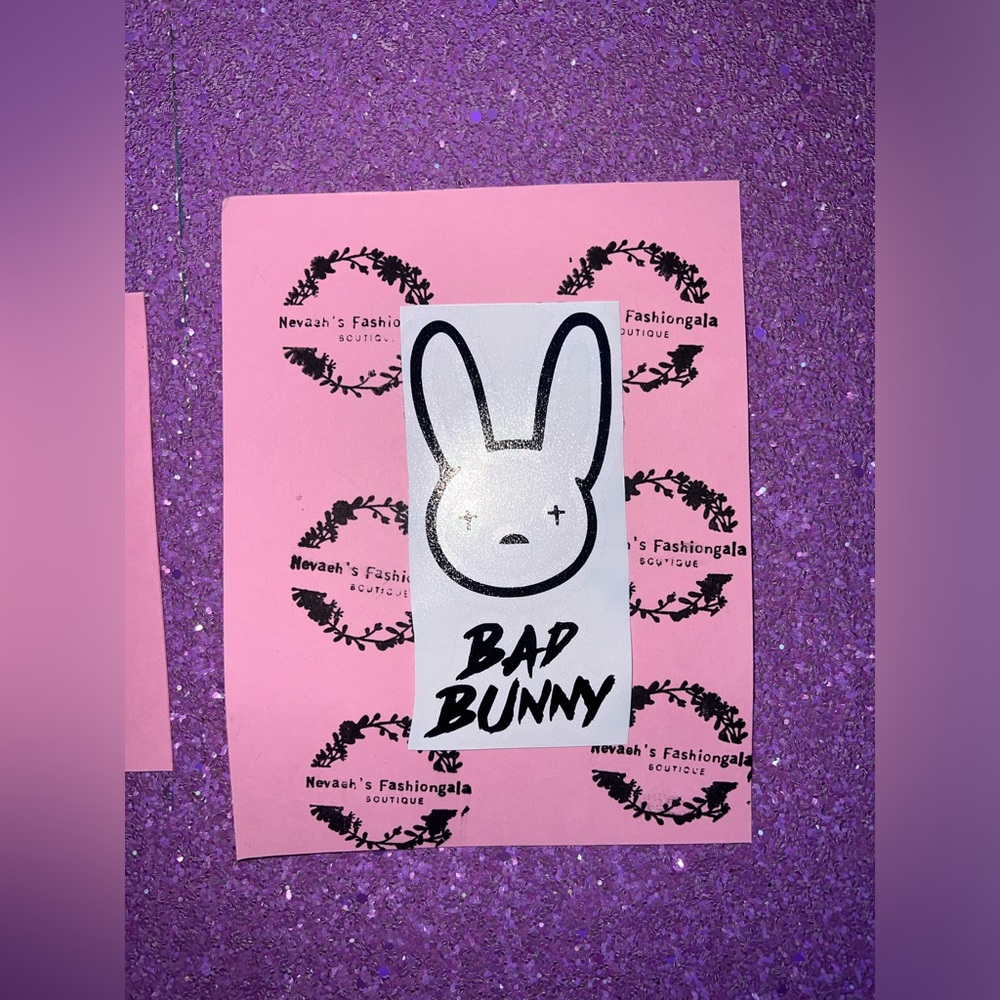 Bad bunny car decals, stickers ready for sale